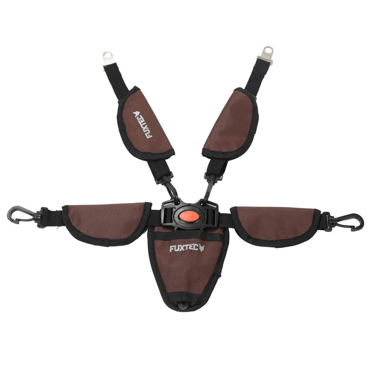 FUXTEC - Ceinture de sécurité 5 points marron chariot CT850