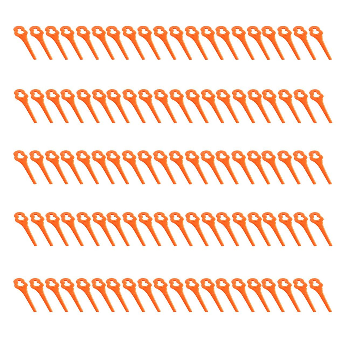Lot de 100 lames de rechange en plastique pour coupe gazon 20V FUXTEC FX-E1RT20