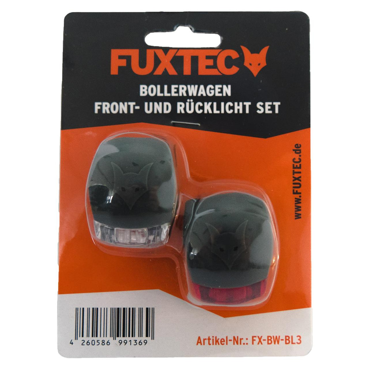 FUXTEC - Set de feu / phare LED chariot de transport pliable