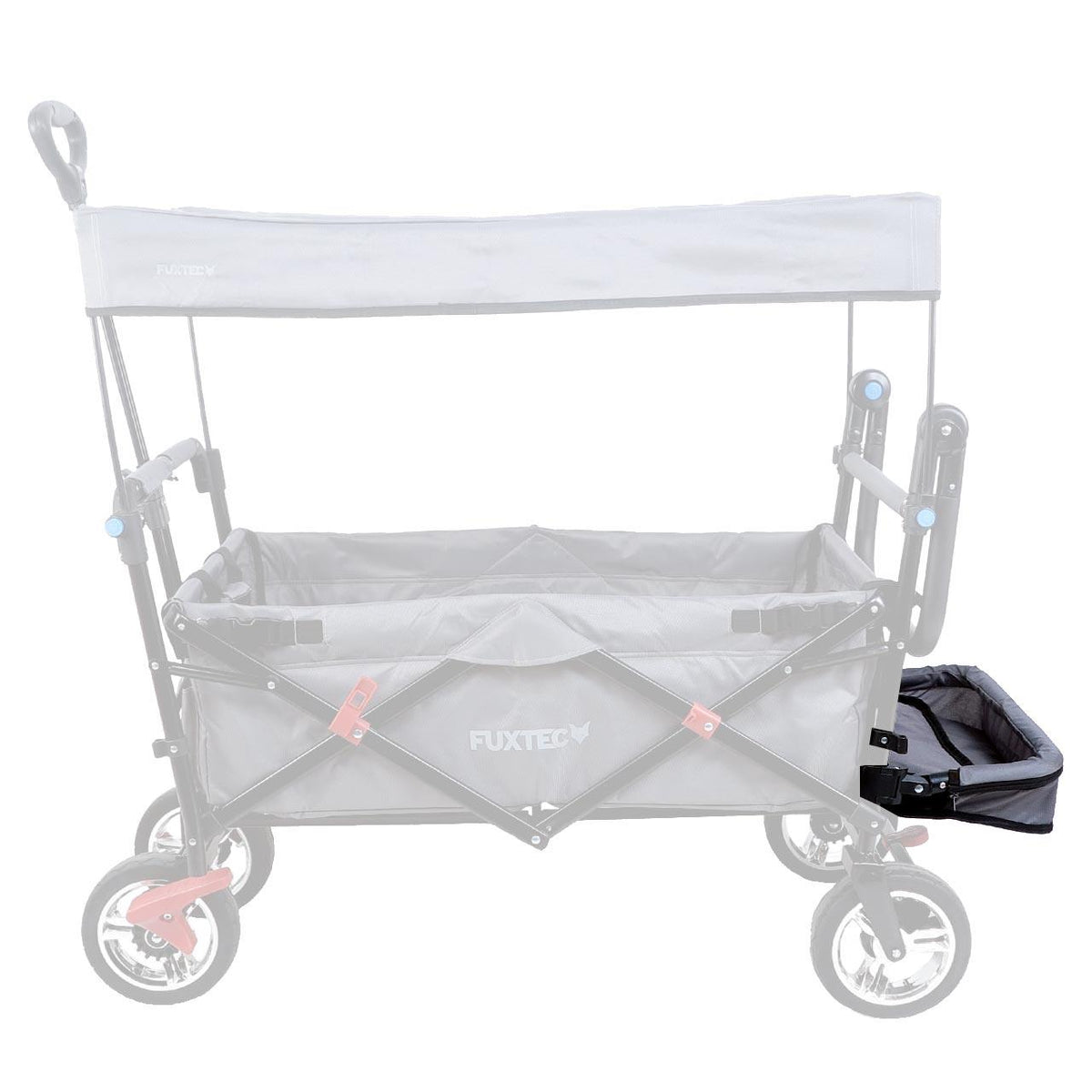 FUXTEC - Extension habitacle chariot de transport pliable CT800 gris