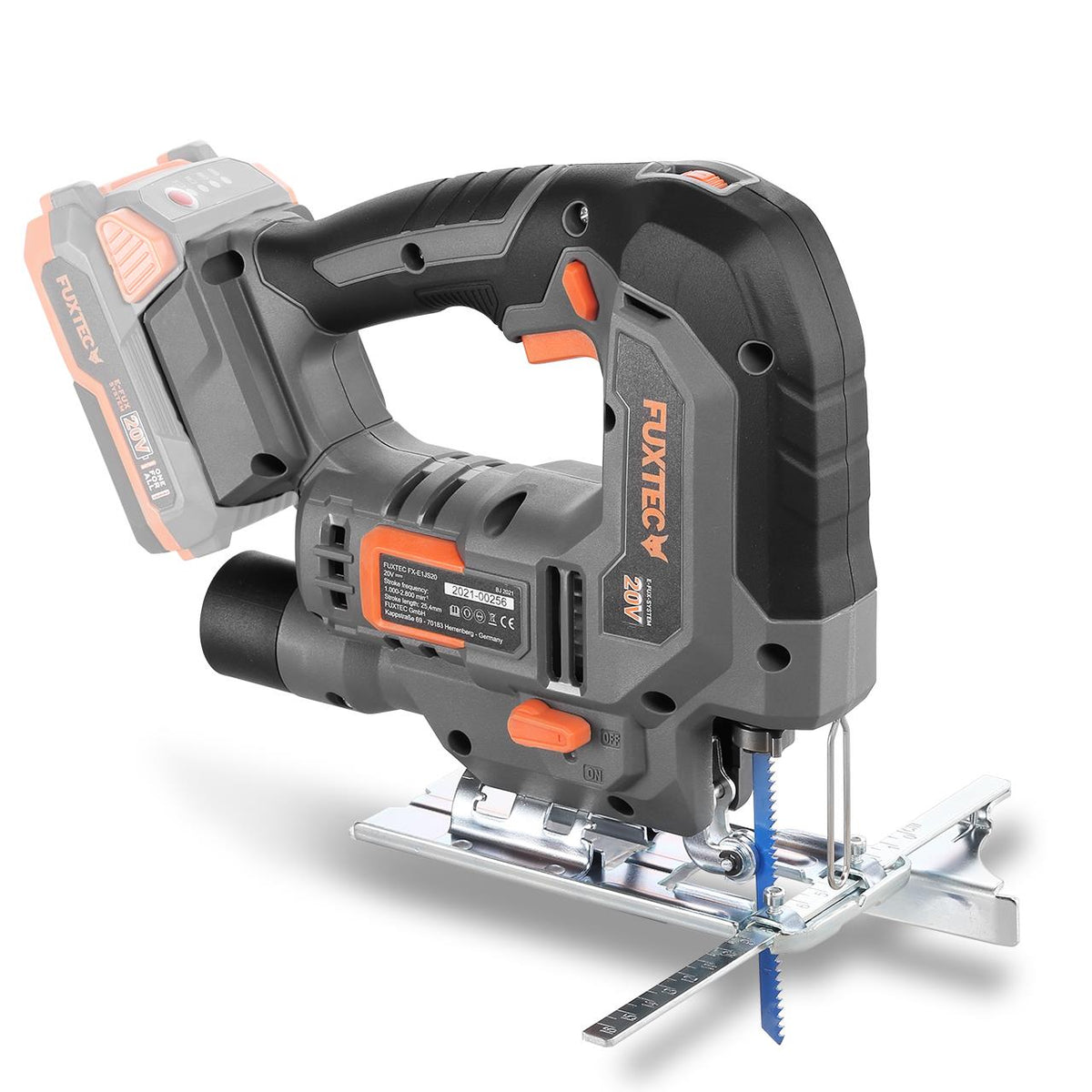 FUXTEC - Kit PowerTool 20V sans fil avec scie sauteuse, visseuse sans fil et marteau perforateur