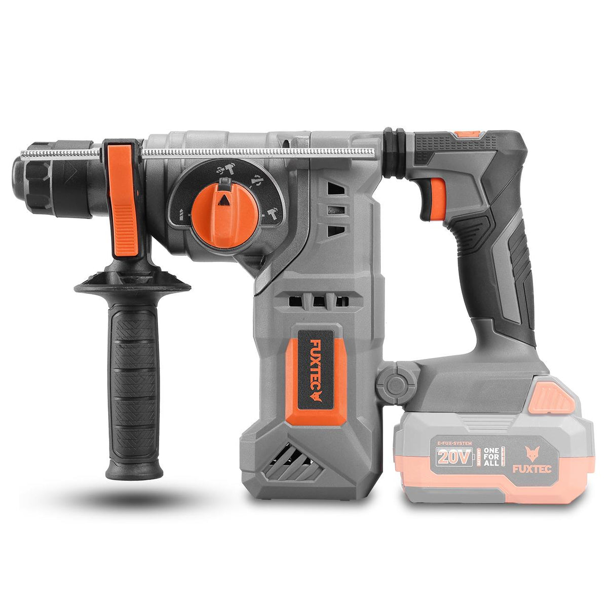 FUXTEC - Kit PowerTool 20V sans fil avec scie sauteuse, visseuse sans fil et marteau perforateur