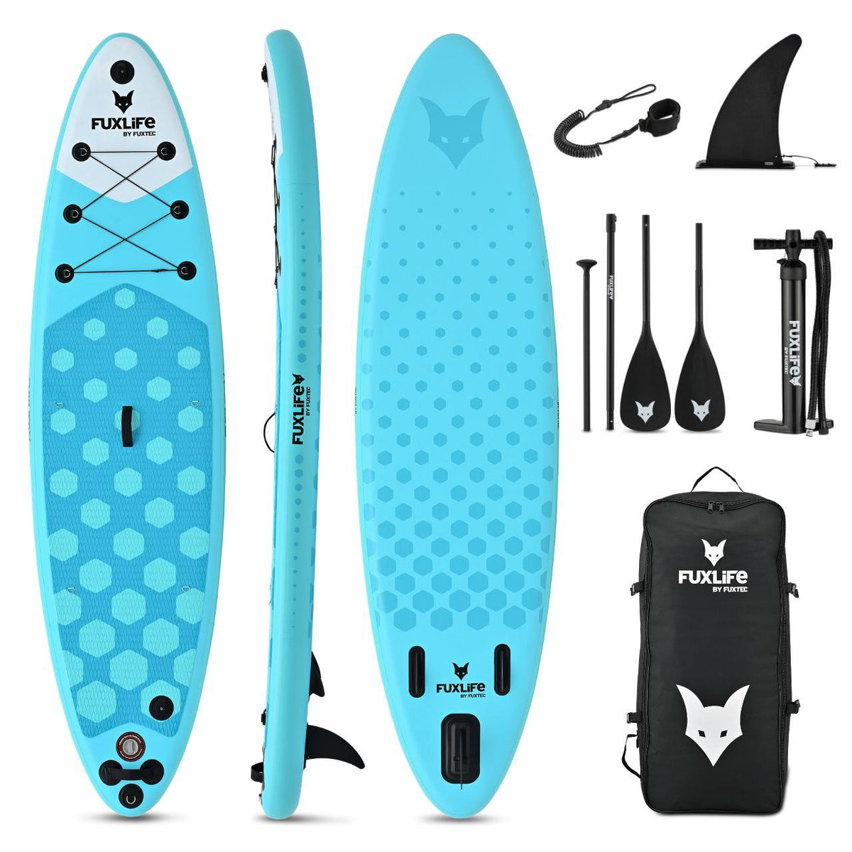 Bild 1 FUXLIFE Stand Up Paddle Board FX-SUP320D1 grau