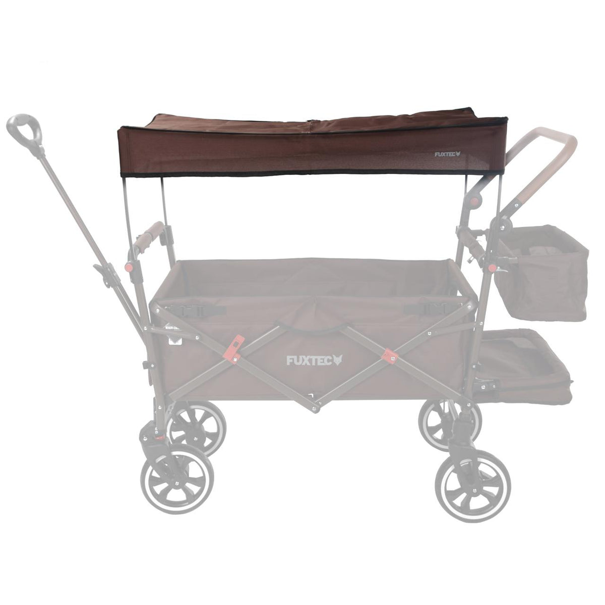 FUXTEC - Toit protection solaire marron chariot CT850