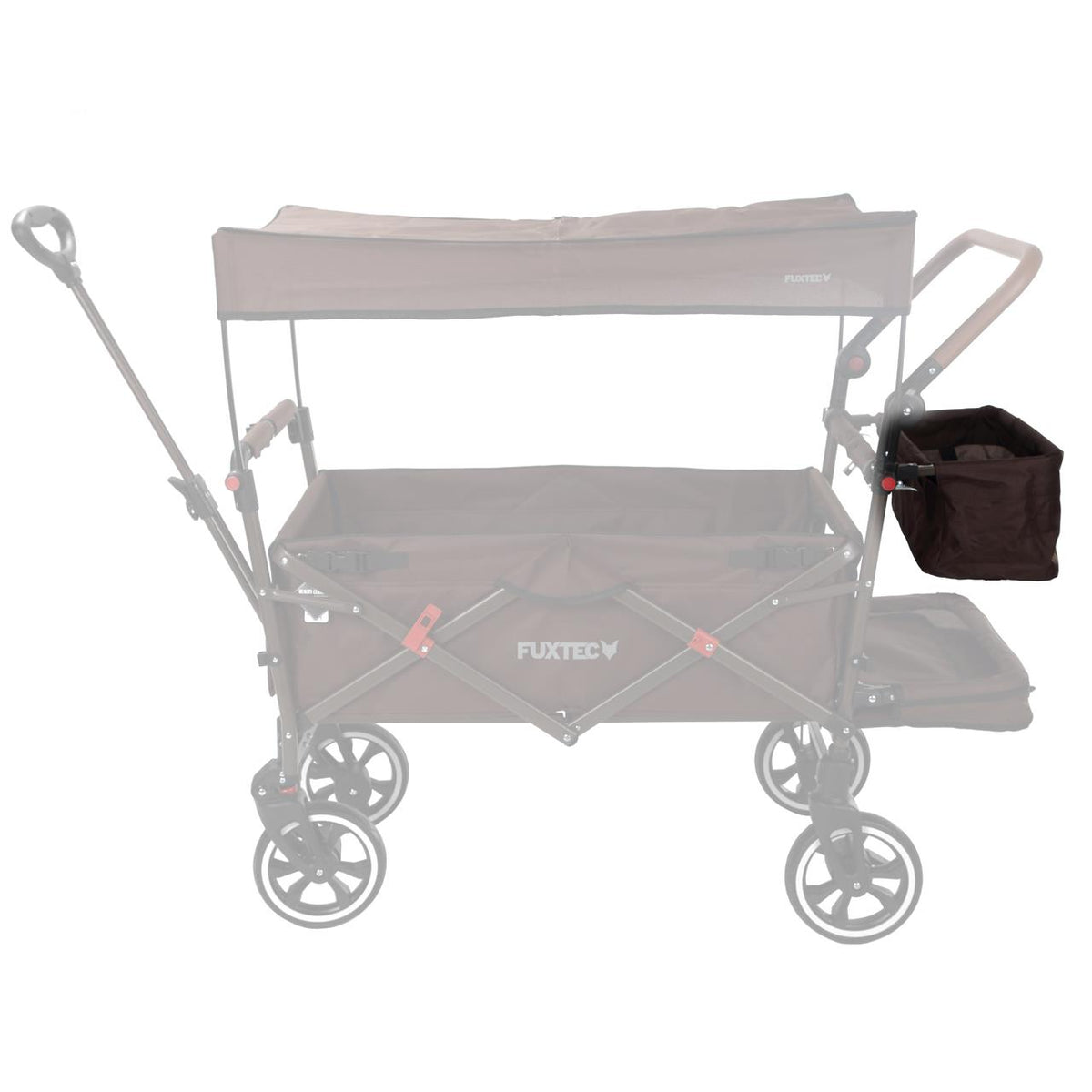 FUXTEC - Sac arrière marron chariot CT850