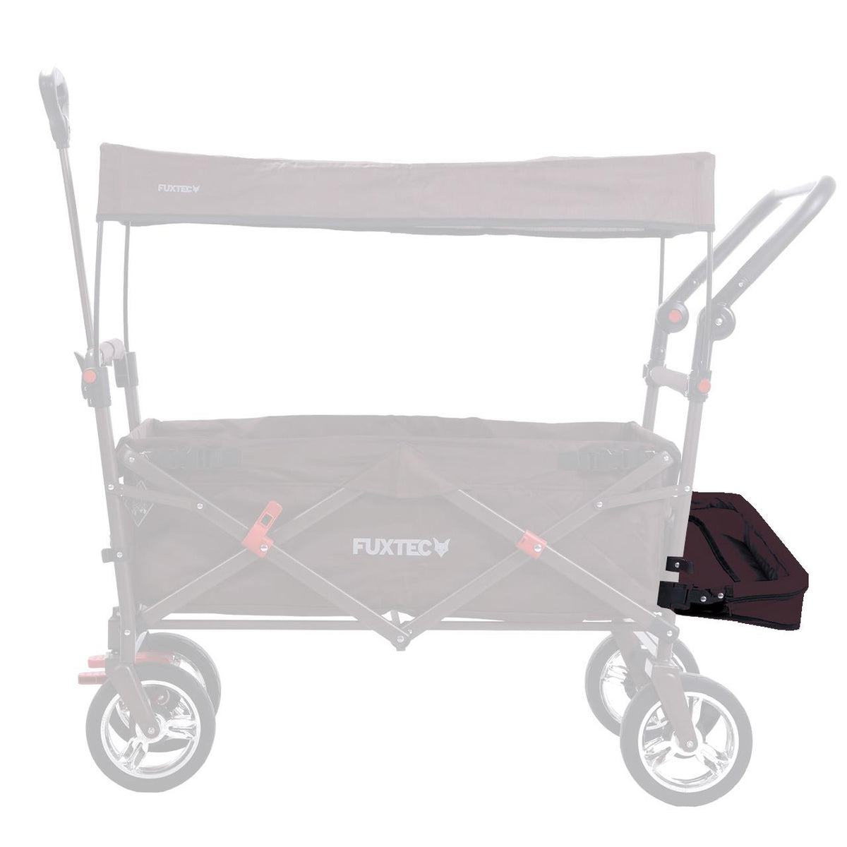FUXTEC - Extension habitacle chariot de transport pliable CT800 marron