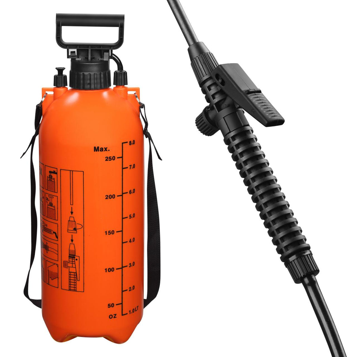 FUXTEC - Pulvérisateur à pression 8 litres FX-DS8L 