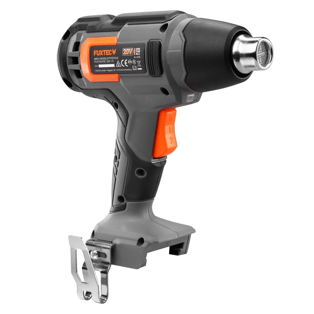 Décapeur thermique sans fil 20V FUXTEC FX-E1HLP20 - Set avec batterie 2Ah et chargeur 2,4A