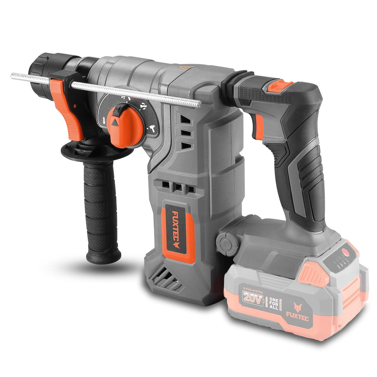 FUXTEC - Kit PowerTool 20V sans fil avec visseuse sans fil et marteau perforateur