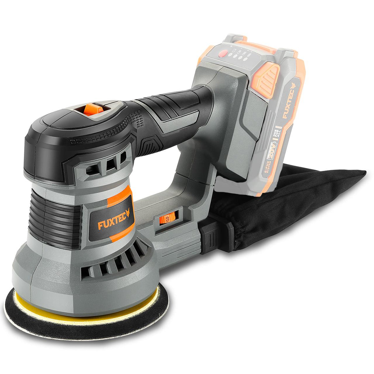 Ponceuse excentrique sans fil 20V FUXTEC FX-E1RS20 - Ø125 mm - Sans batterie ni chargeur