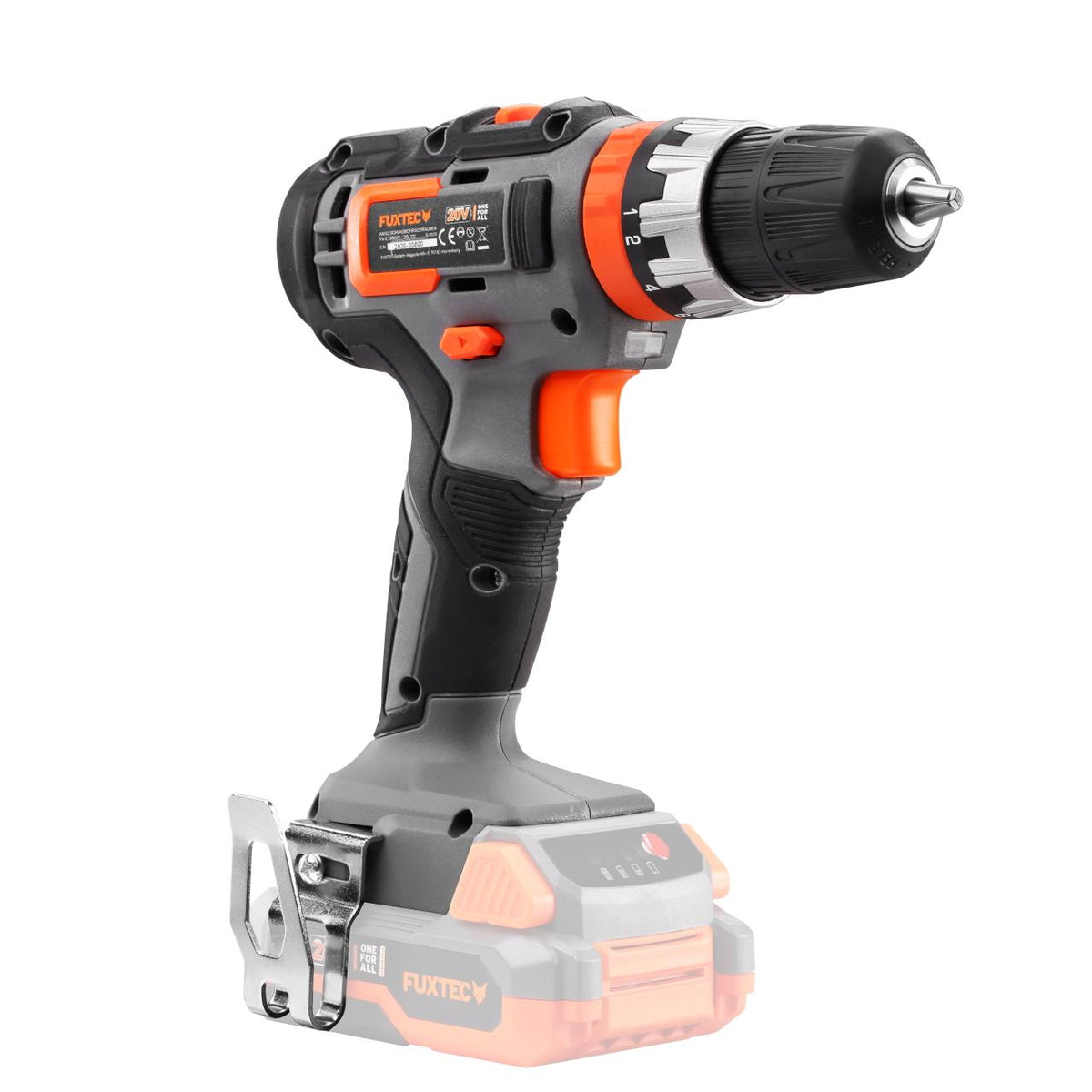 Perceuse-visseuse à percussion sans fil 20V FUXTEC FX-E1SBS20 - Set avec 2 batteries 2Ah et chargeur 1A