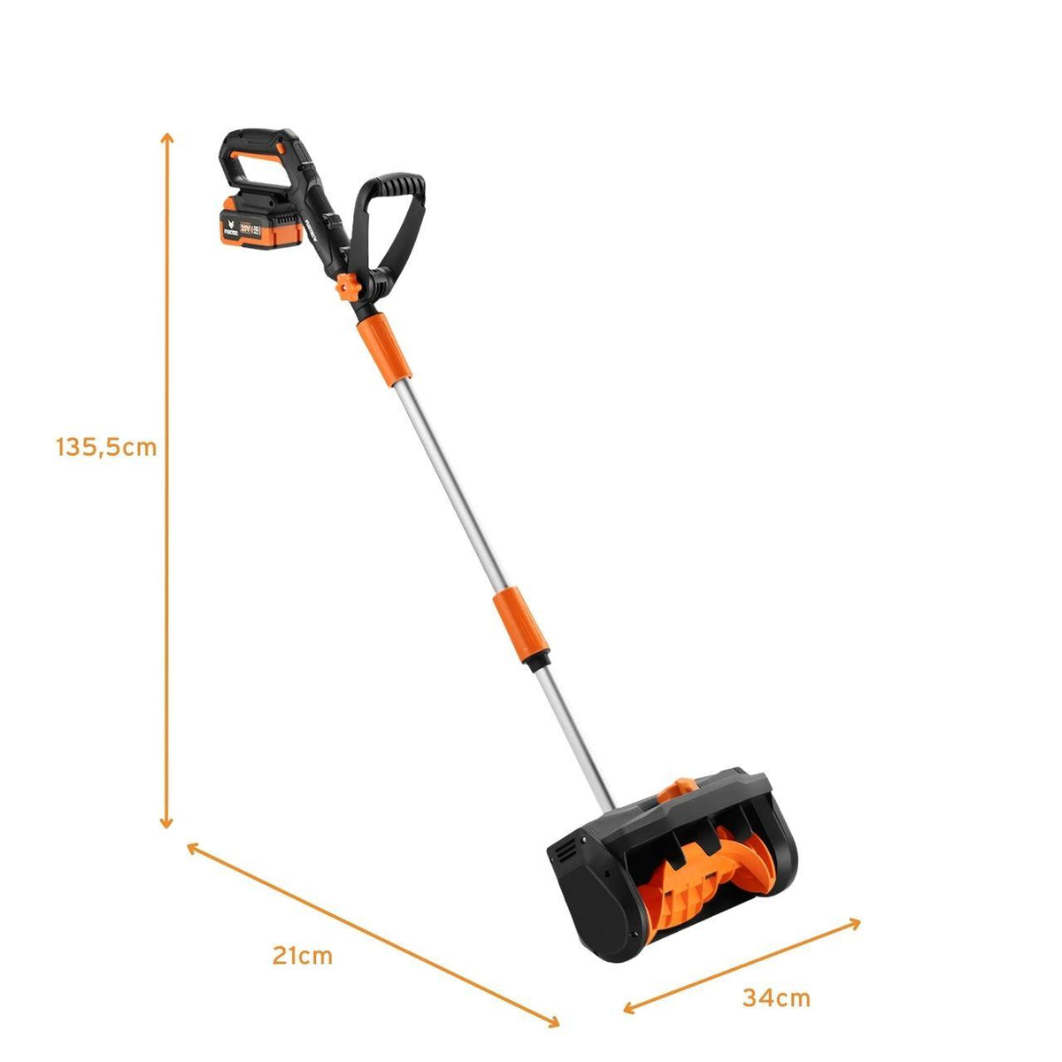 FUXTEC Akku-Schneefräse FX-E1SCH20 SET