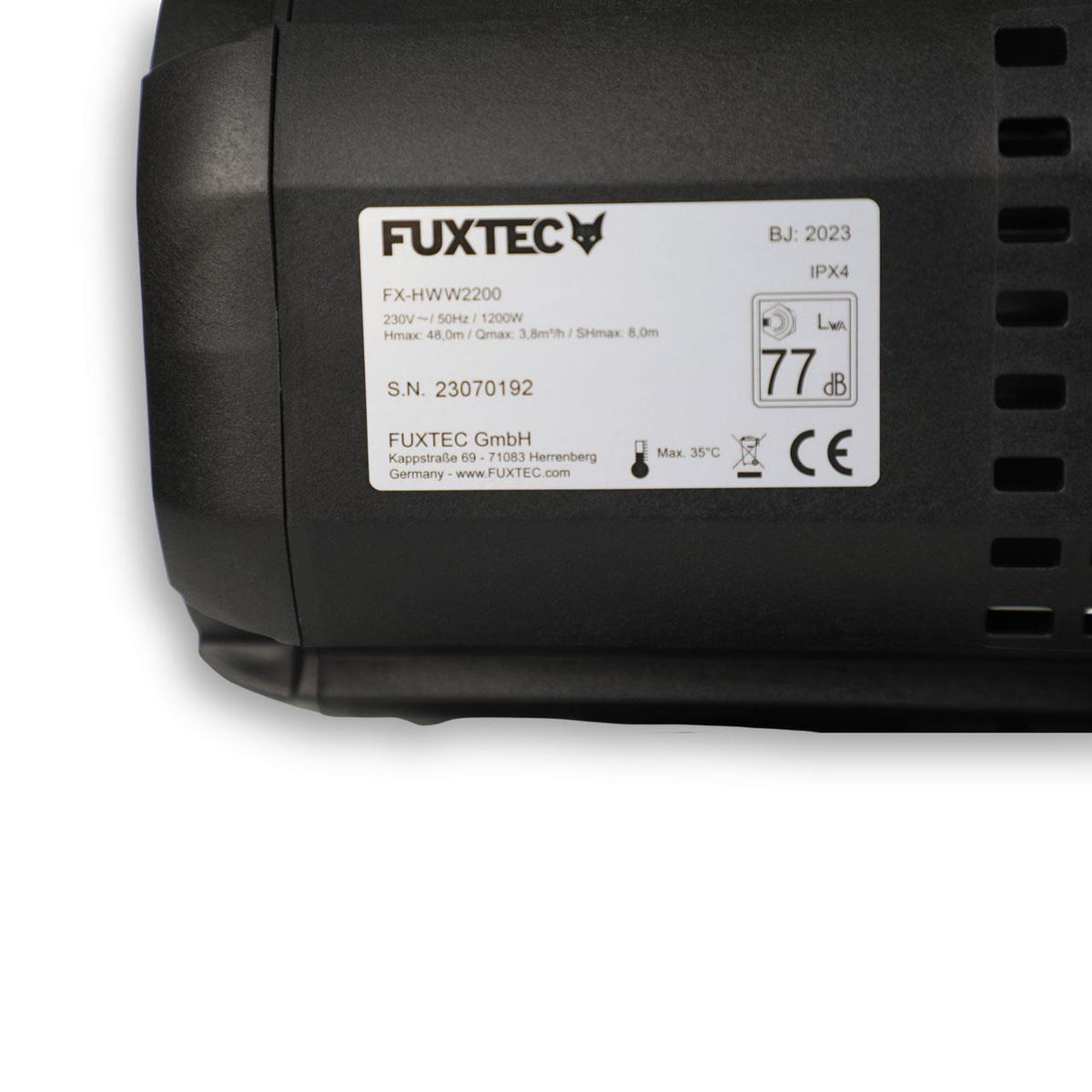 FUXTEC Groupe de surpression FX-HWW2200