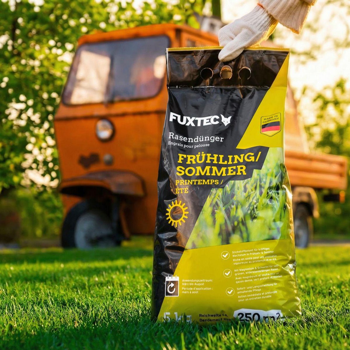 FUXTEC Engrais gazon printemps/été 5 kg FX-RDFS5